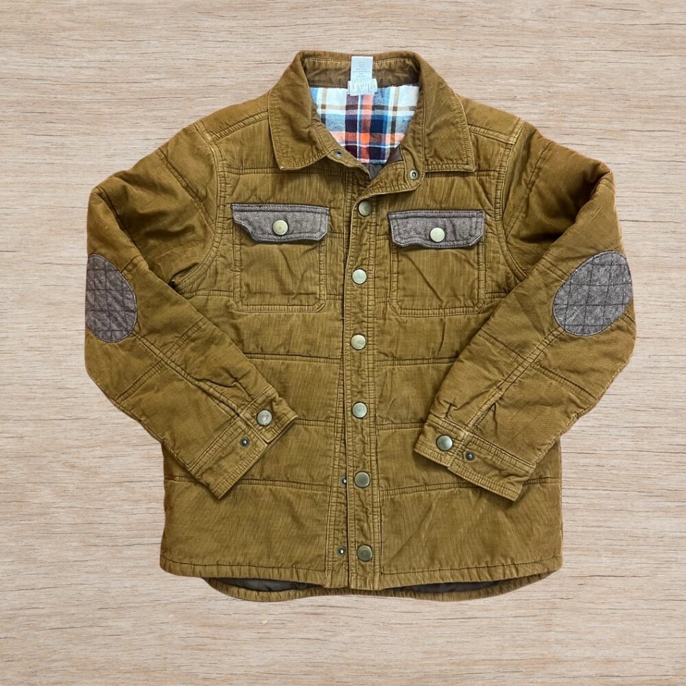 Gymboree Fox Trail Collection 2013 Brown Quilted Corduroy Jacket Boys Large